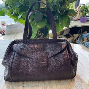 Vintage Prada runway fashion toga leather bag